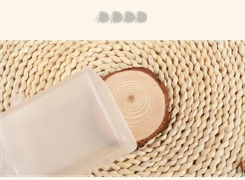 100g Frosted ABS Plastic Bath Salt Bottle with Wooden Spoon in Stock