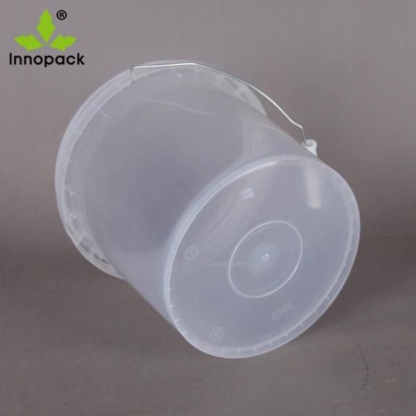 10L Food Grade Printed Plastic Bucket Pail with Lid and Handle