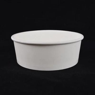 Degradable Eco-Friendly Take out 750ml Paper Food Salad Bowl with Lid
