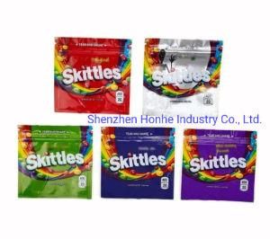 Skittles Empty 400mg Medicated Sour Rainbow Gummy Candy Zipper Bag
