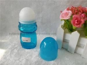 Hot Sale Blue Glass Roll on Bottle with Plastic Roll Ball (rob-1)