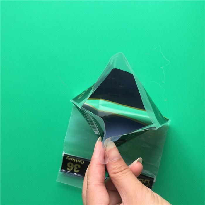 Transparent Custom Print LDPE Plastic Zipper Bag with Hang Hole