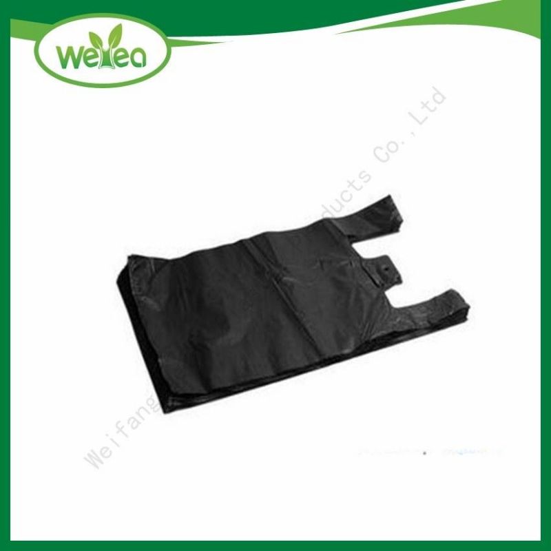HDPE Plastic Balck Colour Shopping Bag with TUV Sud Certificate