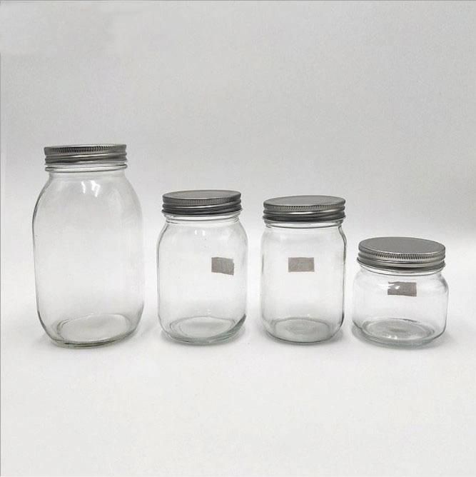 500ml 1000ml Fermenting Frutta Del Prato Glass Mason Jar with Metal Lid Cheap Factory Price