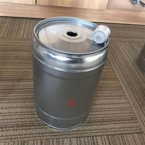 Printed Homebrew Mini Stainless Steel Beer Keg 5 Liter with Closure and Tap