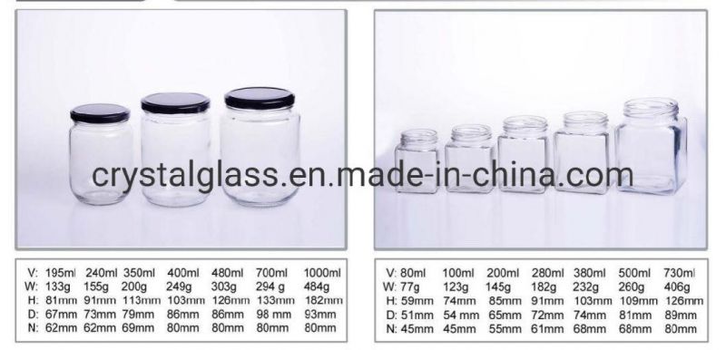 Hexagonal Glass Honey Jar 1.5oz with Screw Lids Glass Jars 100ml 150ml