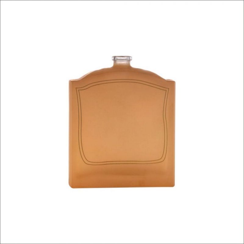 100ml Square Flame Plating Perfume Bottle Glass Bottle Can Be Customized Color