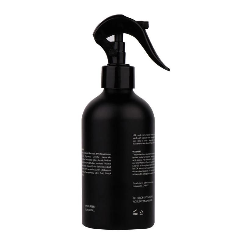 100ml 200ml 300ml 500ml Matte Black Aluminum Spray Bottle for Cosmetic Packaging