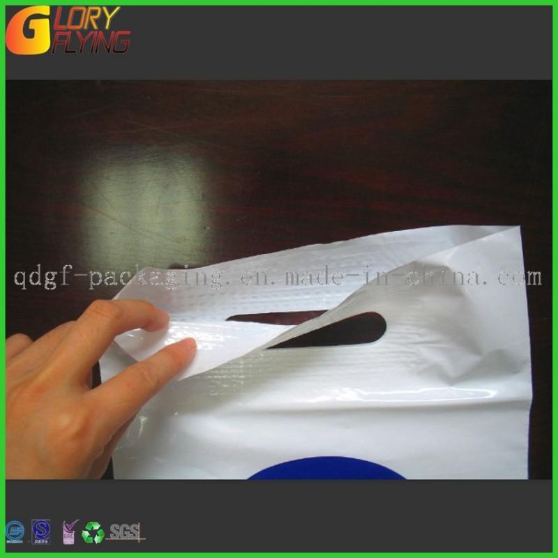 Plastic Handle Bag Shopping Bag with Reinforced Plastic Handle