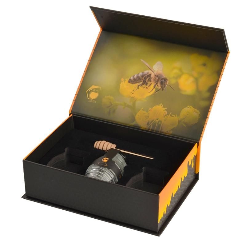 Custom Cardboard Magnetic Packaging Box Luxury Printing Honey Gift Box