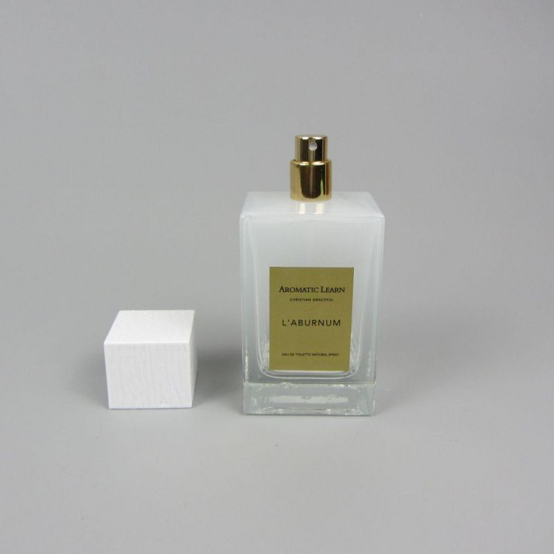 Free Sample Clear Refill Square Empty Glass Perfume Bottle