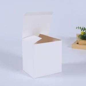 OEM Custom Logo Printed Food Grade White Cardboard Paper Birthday Gift Pastry Cake Box with Clear