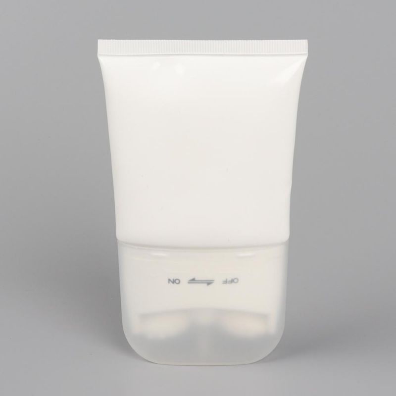 Plastic Cosmetic Tube with Two Massage Applicator Roller on Bottle for Face Neck and Body Products Usage