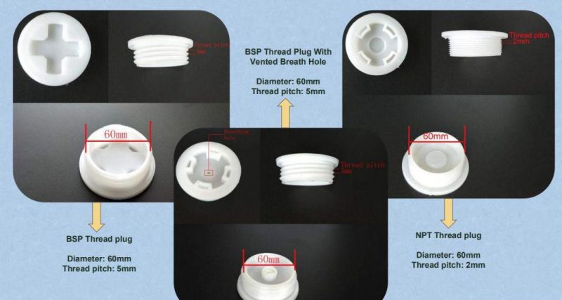 China Manufacture Plastic Butterfly Bungs Plugs Vented Plug for 55 Gallon Drum