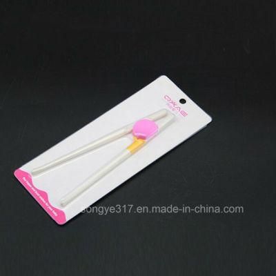 PVC Clear Folding Children Practice Chopsticks Blister Pack