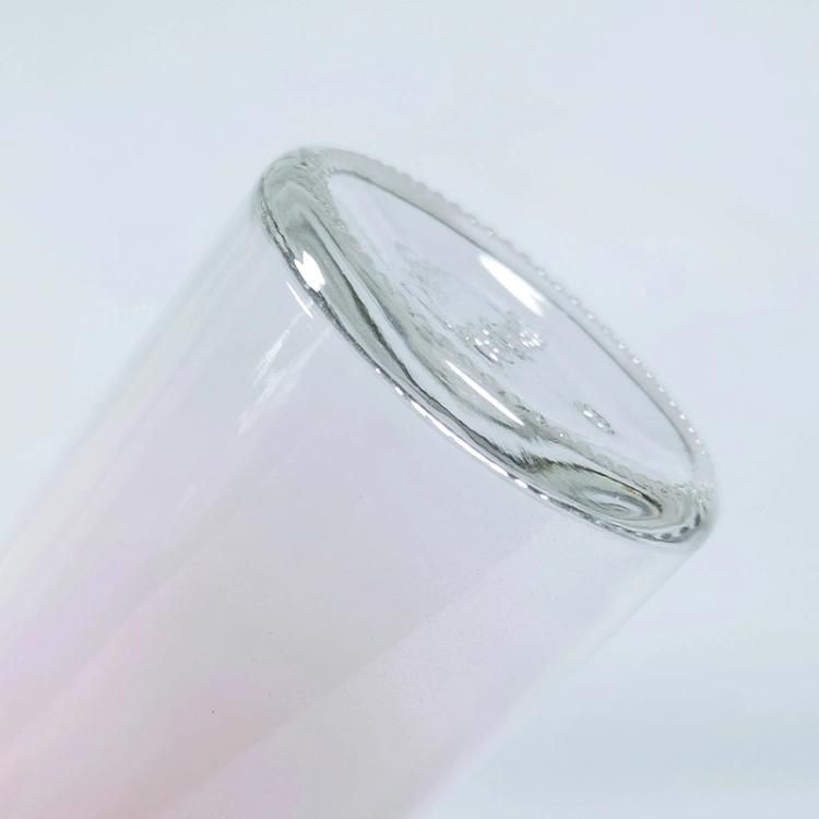 Attractive Design Gradient Pink Round 30ml 50ml Essence Oil Bottle Cherry Blossom Powder Glass Dropper Bottle