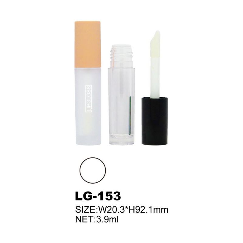 Big Brush Cosmetic Lipgloss Packaging Empty Nude Lip Gloss Tube