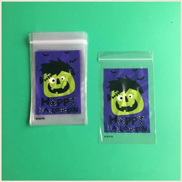 Happy Halloween Custom Printed Zipper Bag for Candy/Biscuit
