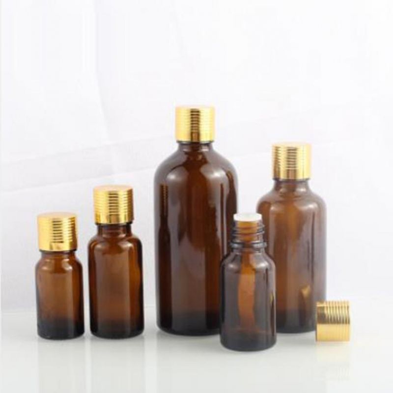 5ml 10ml 30ml 50ml 100ml Amber Cosmetic Glass Bottle for Essential Oil
