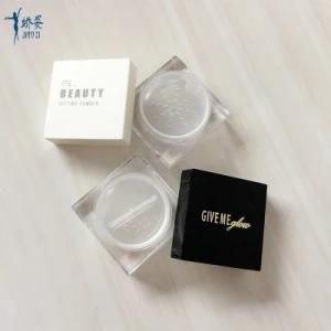3.5g Empty White Square Cosmetic Setting Powder Jar/Skin Care Packaging Jar