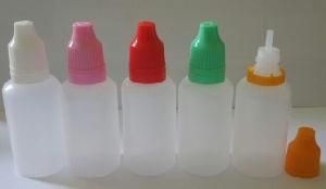 ISO9001 10ml 20ml 30ml E-Liquid Bottles with Tamperproof Cap with Slender Tip