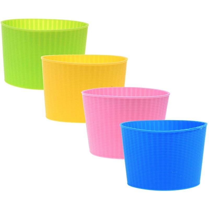 China Wholesale Custom Glass Vacuum Cup Set Silicone Cup Sleeve for Outdoor Baby Water Cup