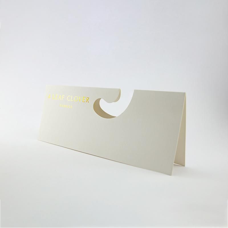 400GSM White Cardborad Paper Fabric Sample Hanger