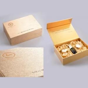 Gold Cardboard Eye Oil Suit Gift Box Wholesale with Foam Insert