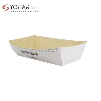 Disposable Snack Hot Dog Food Packing Multilayer Kraft Back Board Paper Box with Logo