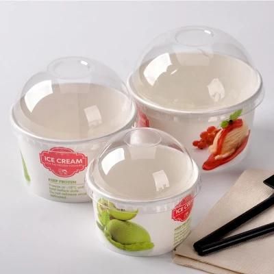 4oz Factory Price Food Container Ice Cream Paper Bowl with Lid