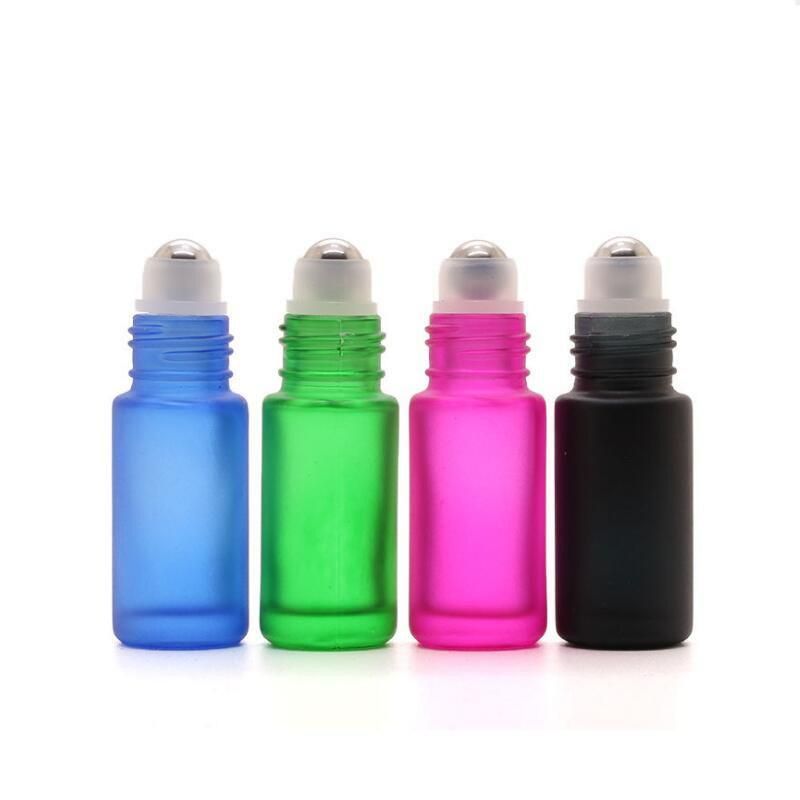 1ml 2ml 3ml 5ml 10ml Thin Glass Roll on Bottle Sample Test Roller Essential Oil Bottles with Stainless Steel/Glass Ball