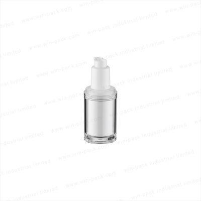Custom Made White Color 20ml 30ml 80ml Plastic Airless Lotion Serum Pump Bottle