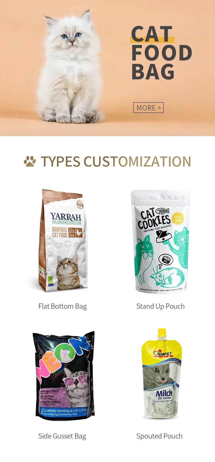 Customized Pet Dog Food Cat Food Composite Zipper Eight-Side Seal Food Packaging Bag