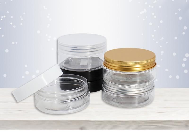 Customs Color Plastic Cosmetic Jars Daily Use Storage Plastic Containers