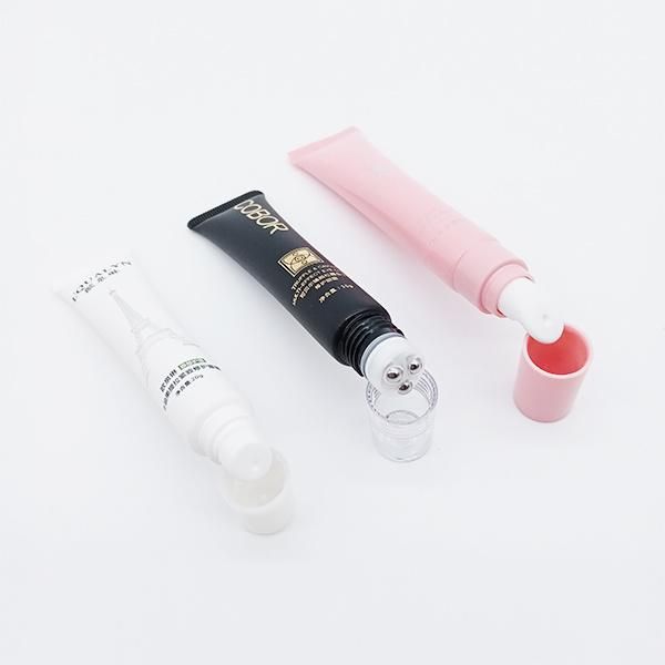 Eye Cream Cosmetic Tube with Three Roller Ball Applicator