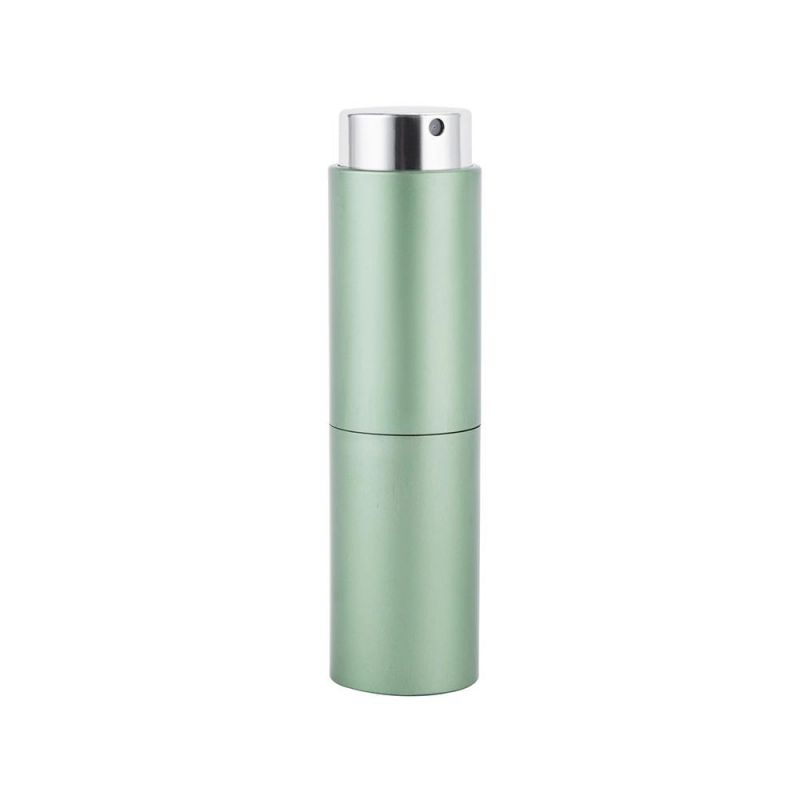 10ml 20ml Green Color Round Small Size Metal Aluminum Perfume Bottle for Cosmetic