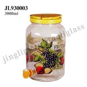Dispenser Mason Glass Jar with Tap / Big Size Glass Jar