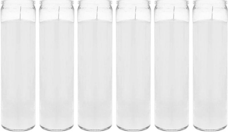 Wholesale 7 Days 14 Days 180ml/400ml/440ml/480ml/600ml/1500ml Religion Clear Empty Transparent Mexico All USA Glass Candle Cylinder Container for Candle Make