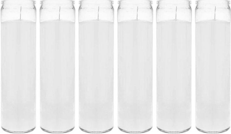 Wholesale 7 Days 14 Days 180ml/400ml/440ml/480ml/600ml/1500ml Religion Clear Empty Transparent Mexico All USA Glass Candle Cylinder Container for Candle Make