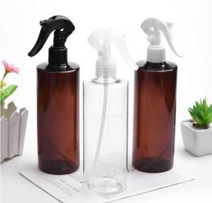 400ml Pet Plastic Round Shape Flat Shoulder Trigger Mist Spray Bottle for Car Cleaning Liquid