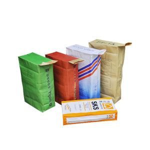 Multi-Layer Square Bottom Kraft Paper Bag with Valve Seal for Packaging Flour, Cement, Mortar, Silica Fume