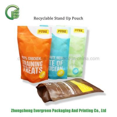 Laminated Plastic Food Grade Packaging High Barrier Quad Seal Flat Bottom Resealable Zipper Pouch