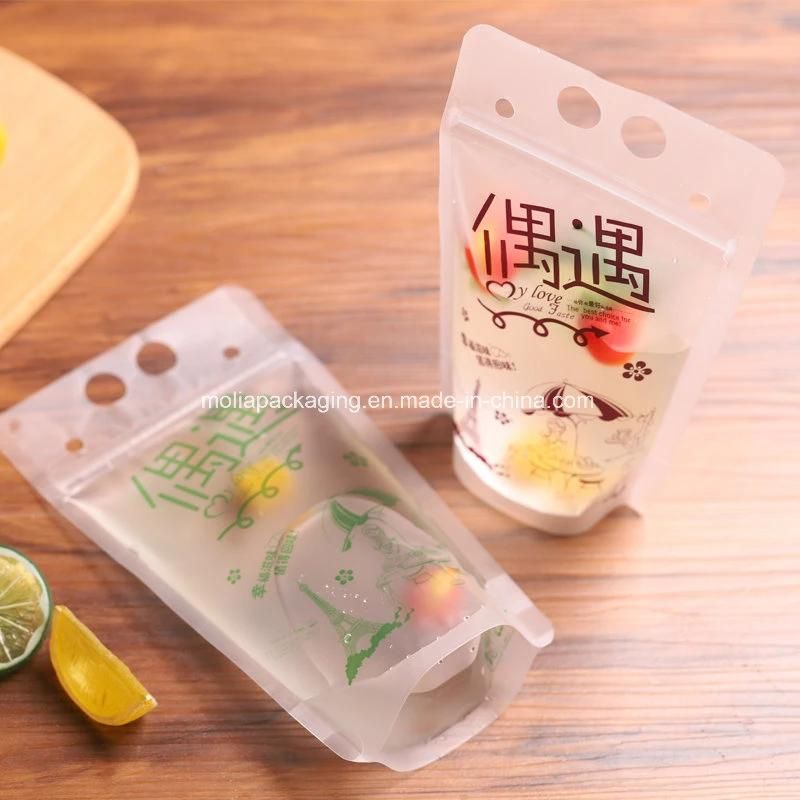 Reusable Drink Pouches with Zipper for Smoothie - Long Plastic Straws and Popsicle Mold Bags Juice & Food Disposable