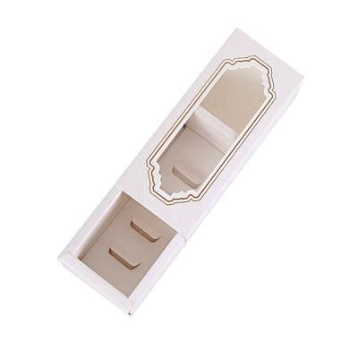 Food Gift Cardboard Box Packaging Macaron Dessert Drawer Box