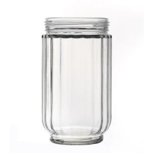 Commonly Used Practical Empty Clear Round Brand Smooth Glass Food Jar 100ml 250ml 500ml