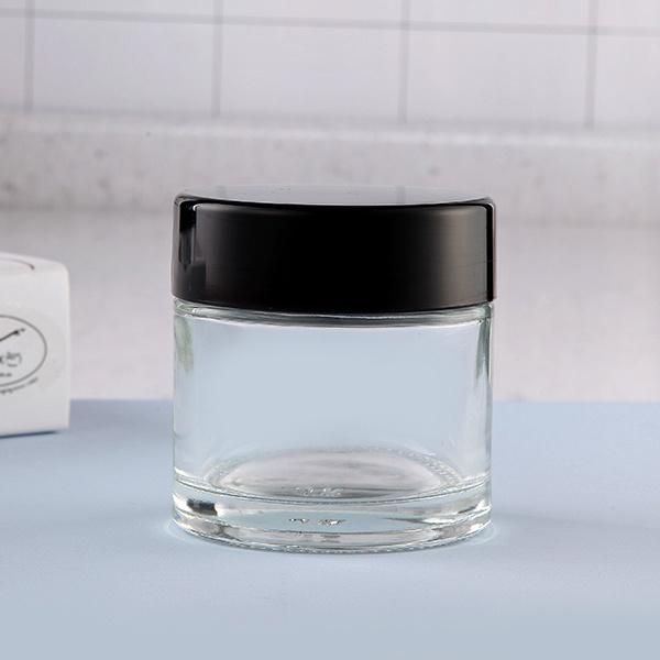 Colored Round Airtight Thick Base Round Glass Jar
