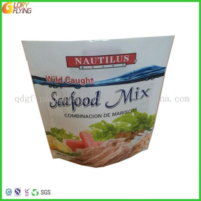 Seafood Mix Frozen Packaging Plastic Bag with Excellent Printing/Bio-Degradable Plastic Packaging Factory