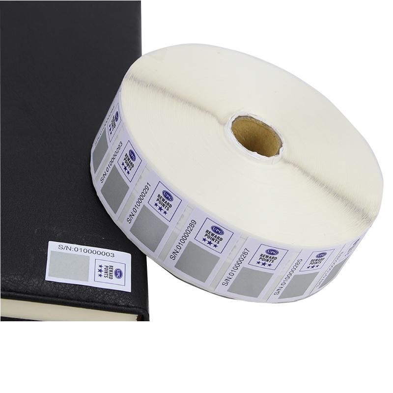 Factory Custom Personalized Adhesive Paper Variable Qr Code Barcode Label Sticker