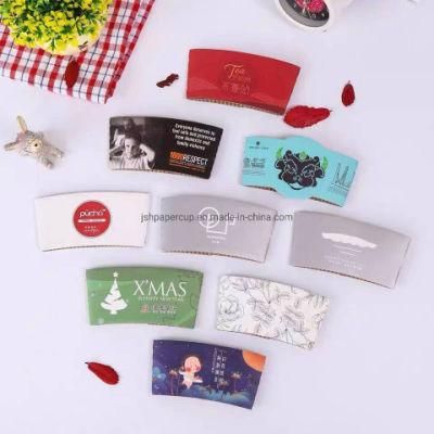 Wholesale Custom Printed Disposable Paper Coffee Cup Sleeve
