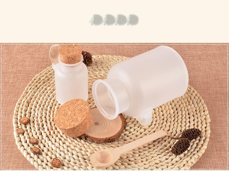 Cosmetic Bottle 100g Round PP Bath Salt Bottle